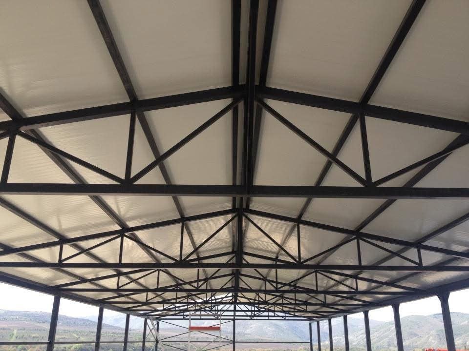 Custom fabricated steel truss structure by Metal AP